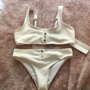 Cream brand new bathing suit